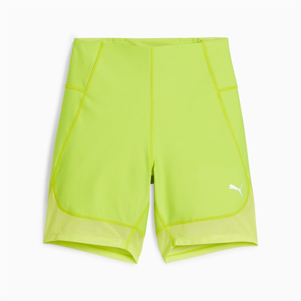Shorts de running con pierna de 15cm para mujer RUN ULTRAFORM, Lime Pow, extralarge