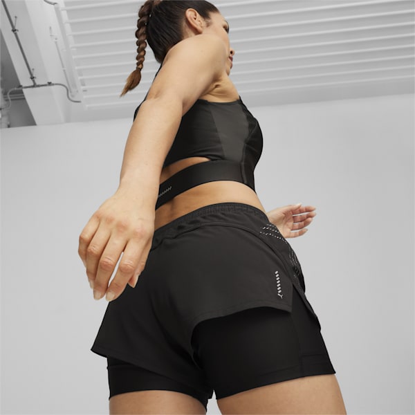 Run Velocity ULTRAWEAVE Women's All-Over-Print Running Shorts, PUMA Black, extralarge-IND