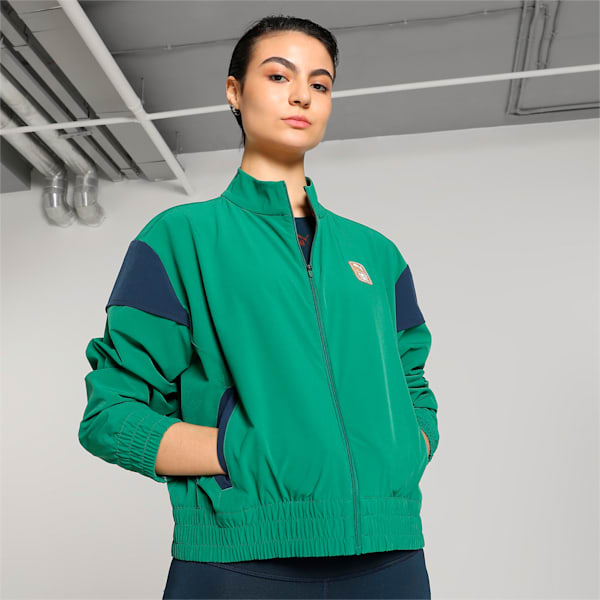 PUMA x First Mile Women's Running Jacket, Vine, extralarge-IND