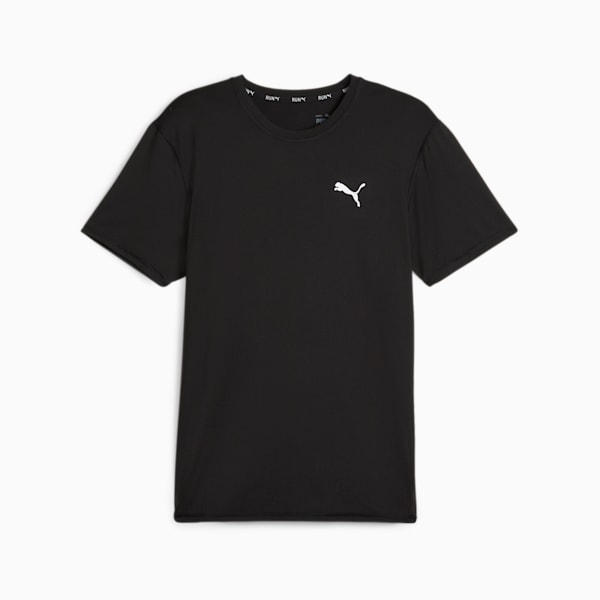 RUN CLOUDSPUN Men's Short Sleeve Running T-shirt, PUMA Black, extralarge-AUS