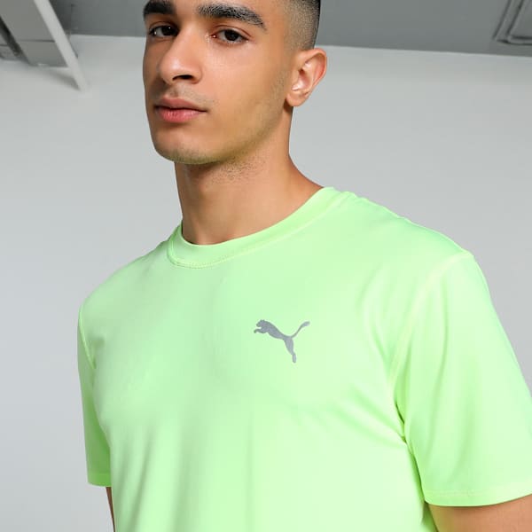RUN CLOUDSPUN Men's Short Sleeve Running Tee, Fizzy Apple, extralarge-IND