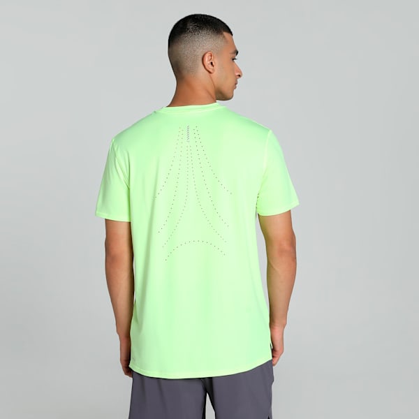 RUN CLOUDSPUN Men's Short Sleeve Running Tee, Fizzy Apple, extralarge-IND
