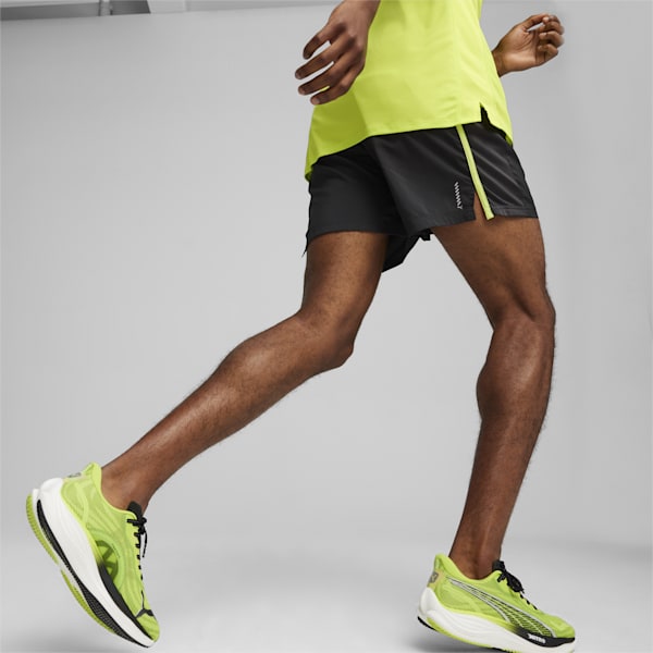 Shorts con pierna de 12cm para hombre RUN FAVORITE VELOCITY, Cheap Urlfreeze Jordan Outlet Black-Lime Pow, extralarge