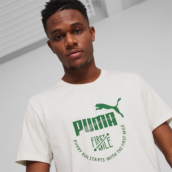 PUMA x FIRST MILE Men's Running T-shirt, Vapor Gray, extralarge-AUS