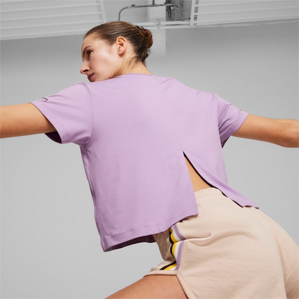 PUMA x lemlem Women's Training T-shirt, Vivid Violet, extralarge-IND