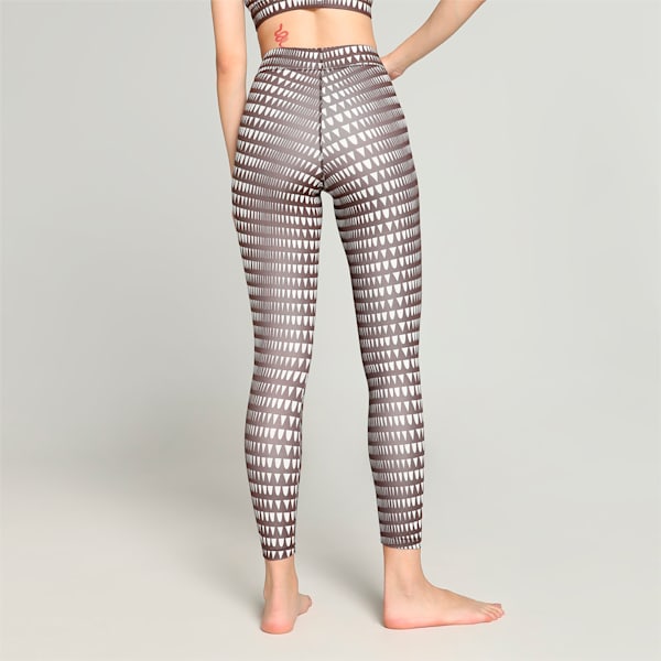 PUMA x lemlem Women's High-Waisted Tights, Dark Chocolate, extralarge-IND