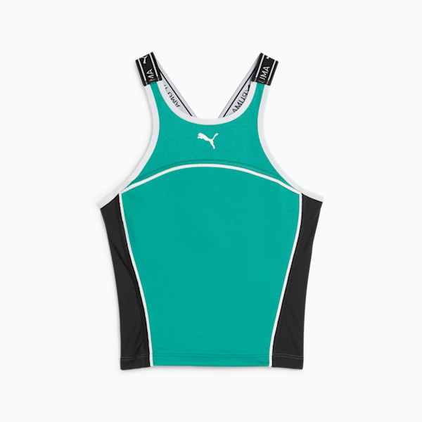 Playera sin mangas para mujer PUMA FIT, Sparkling Green, extralarge