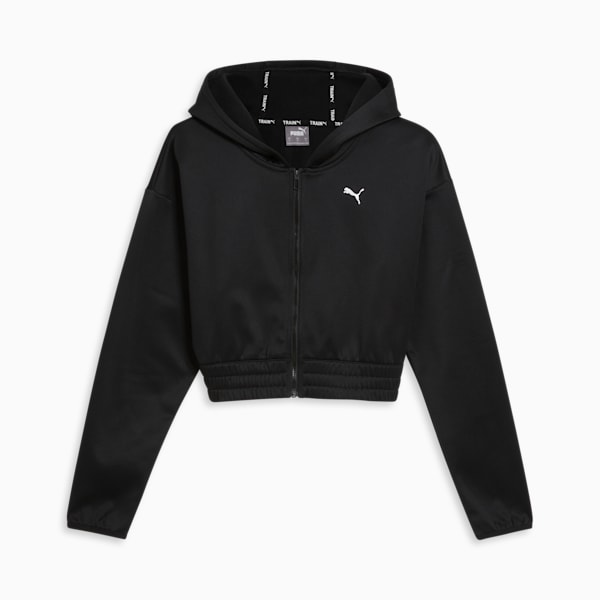 PUMA Strong Women's Full-Zip Hoodie, PUMA Black, extralarge
