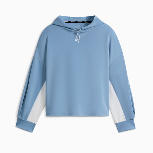 Chandail à capuchon PUMA FIT en tricot double, femme, Zen Blue, extralarge