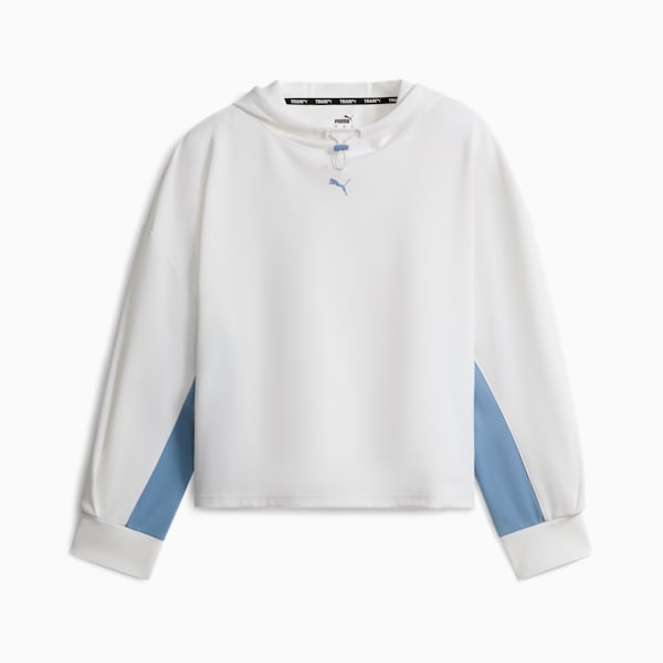 Chandail à capuchon PUMA FIT en tricot double, femme, PUMA White, extralarge