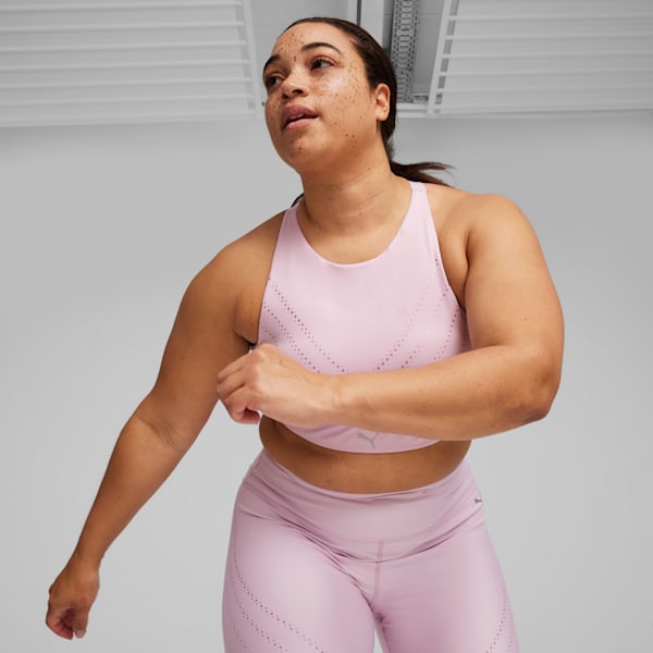 PWR ULTRAFORM Graphic Women's Running Bra, Grape Mist, extralarge-IND