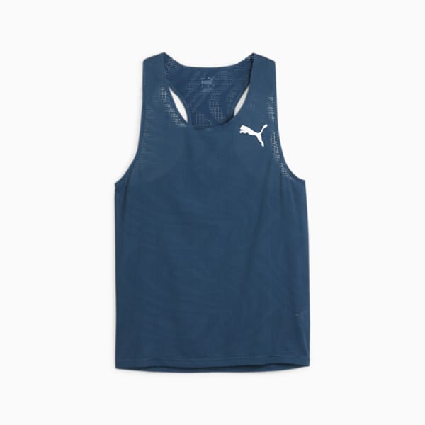 RUN ULTRASPUN Men's Running Singlet, Ocean Tropic, extralarge-AUS