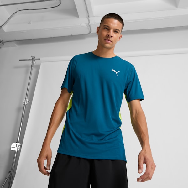 Playera DE VELOCIDAD PARA HOMBRE RUN FAVORITE, Ocean Tropic, extralarge