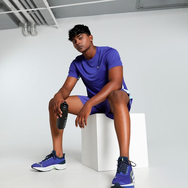 RUN FAVORITE Men's Running T-shirt, Lapis Lazuli, extralarge-IND
