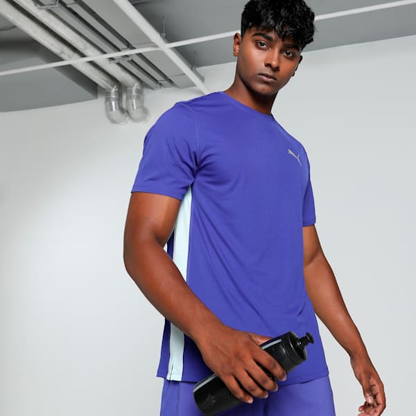 RUN FAVORITE Men's Running T-shirt, Lapis Lazuli, extralarge-IND