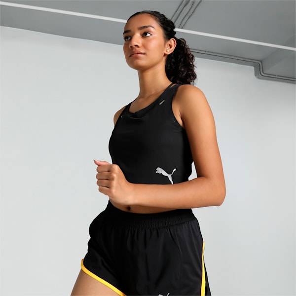 RUN ULTRASPUN Women's Running Crop Top, PUMA Black, extralarge-IND