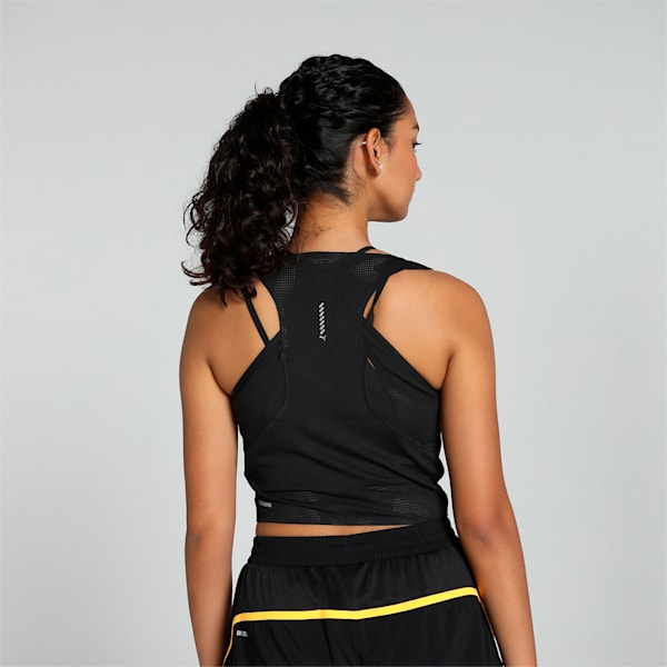 RUN ULTRASPUN Women's Running Crop Top, PUMA Black, extralarge-IND
