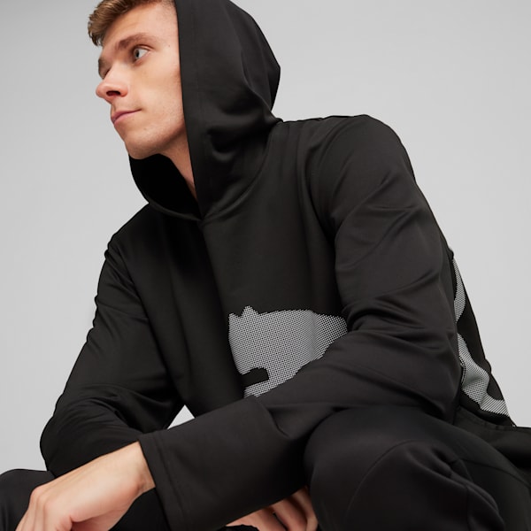 Sudadera con capucha para hombre Train All Day Big Cat, PUMA Black, extralarge