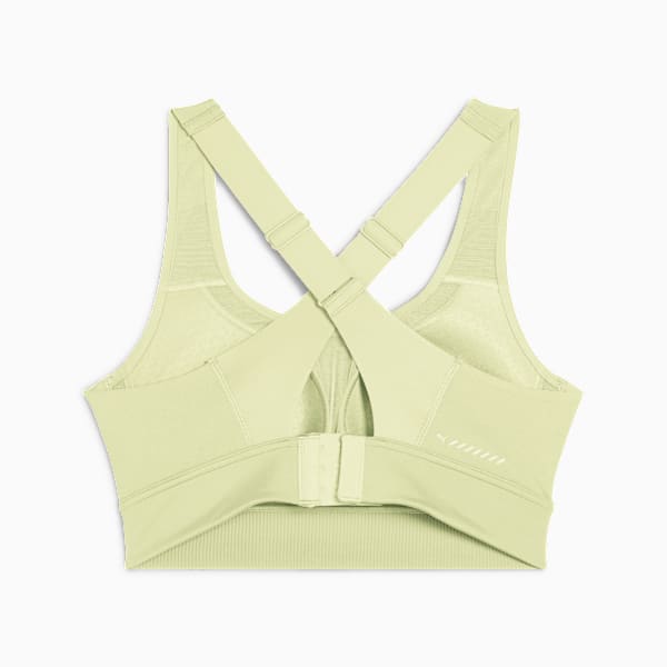 RUN PWRbreathe Women's High Support Sports Bra, Gold Moon, extralarge