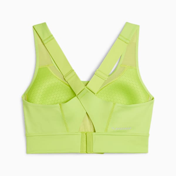 PWRbreathe Women's Running Bra, Lime Pow, extralarge-AUS