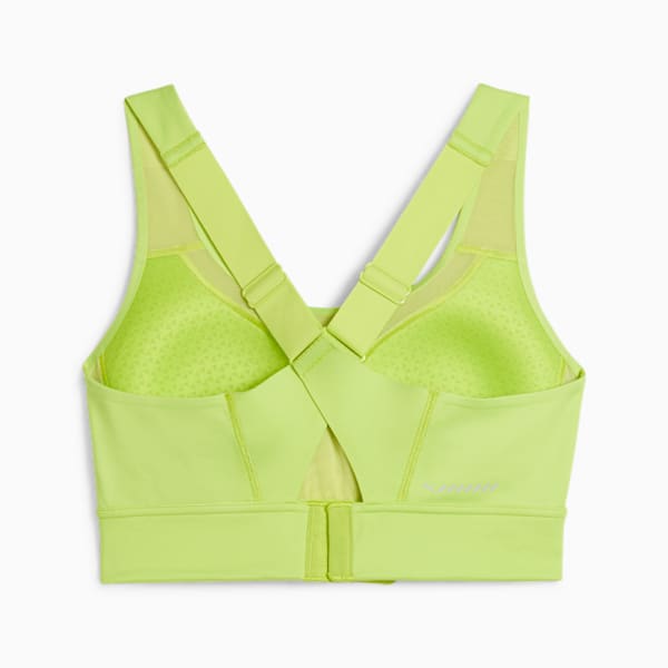 RUN PWRbreathe Women's High Support Sports Bra, Lime Pow, extralarge