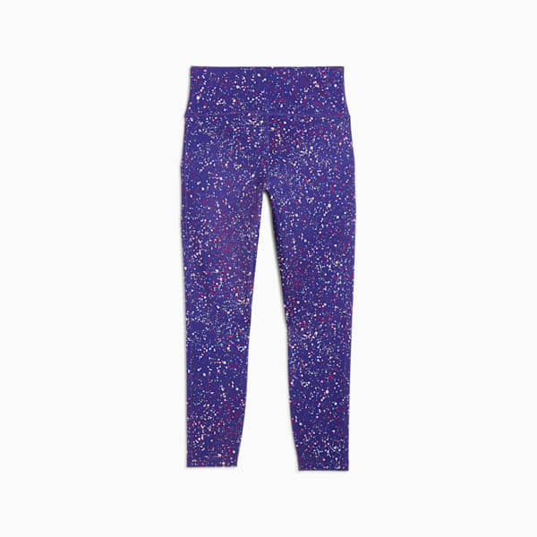 Train Fave Women's High Waisted 7/8 Training Tights, Lapis Lazuli-Stars AOP, extralarge