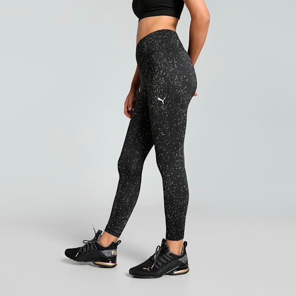 Train Fave Women's High Waisted 7/8 Training Tights, PUMA Black-Stars AOP, extralarge-IND