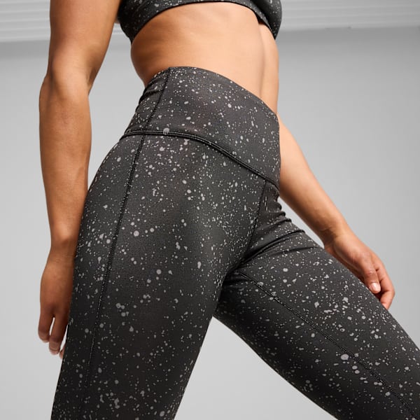 Training Favorites Women's High Waist 7/8 Training Leggings, PUMA Black-Stars AOP, extralarge