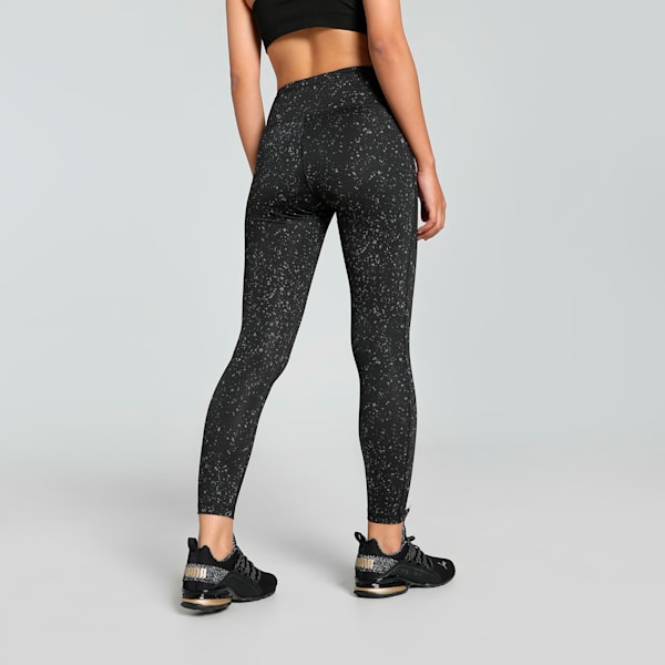 Train Fave Women's High Waisted 7/8 Training Tights, PUMA Black-Stars AOP, extralarge-IND