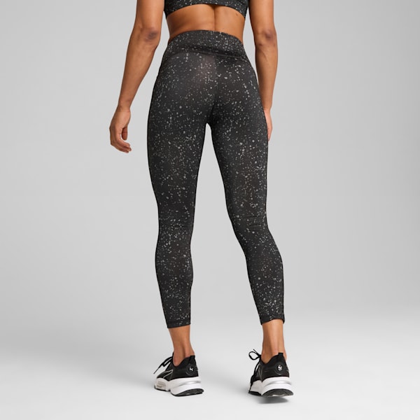 Train Fave Women's High Waisted 7/8 Training Tights, PUMA Black-Stars AOP, extralarge