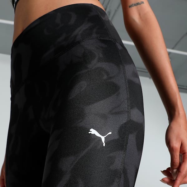 Train Fave Women's High Waisted 7/8 Training Tights, PUMA Black-Floral AOP, extralarge-IND