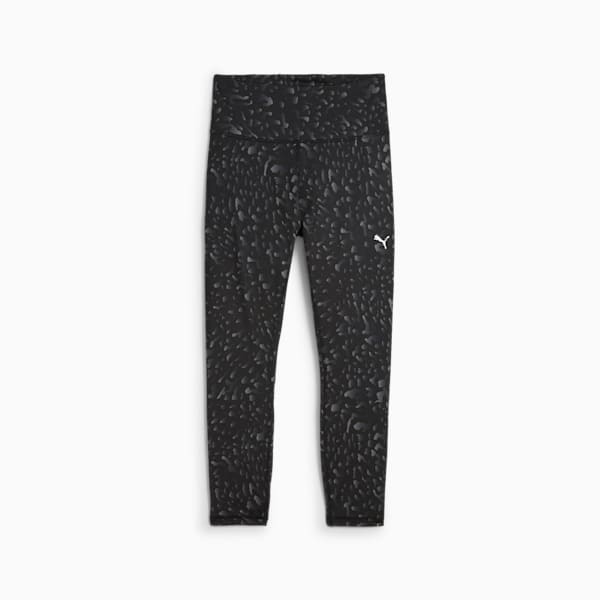 Train Fave Women's High Waisted 7/8 Training Tights, PUMA Black-Skin AOP, extralarge