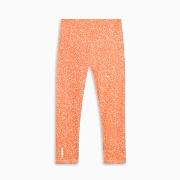 Train Favorite High-Waist 3/4 Length AOP Women's Leggings, Neon Citrus-Peach Fizz-AOP, extralarge