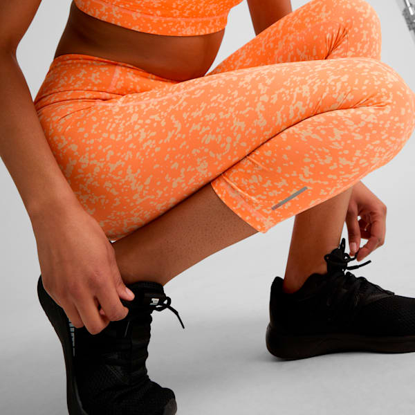 Leggings taille haute 3/4 longueur AOP, femme, Neon Citrus-Peach Fizz-AOP, extralarge