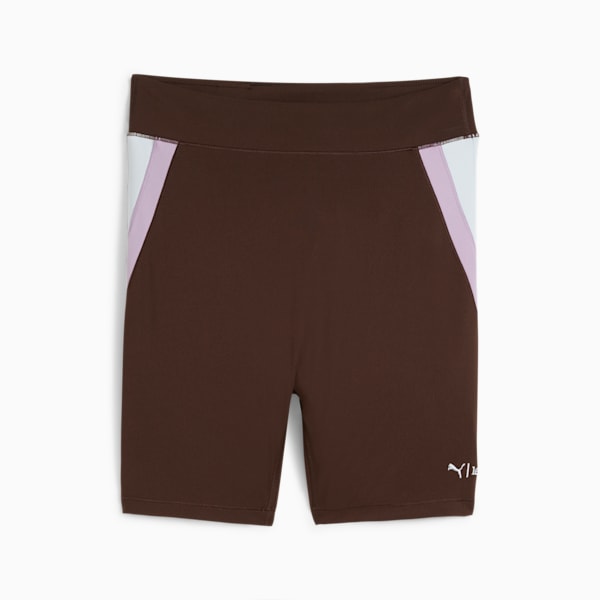 Shorts biker para mujer PUMA x lemlem, Dark Chocolate, extralarge