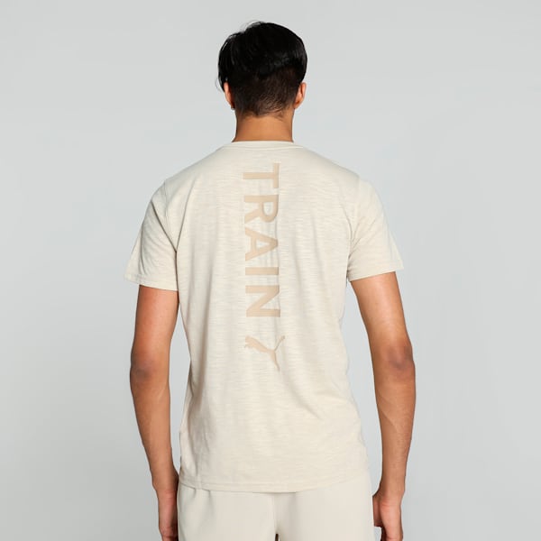 Train Vertical Men's Training T-shirt, Putty, extralarge-IND