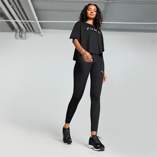 Women's Graphic Crop Move Training T-shirt, PUMA Black, extralarge-IND
