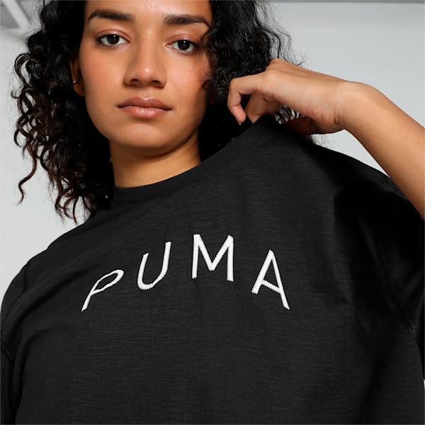 Women's Graphic Crop Move Training T-shirt, PUMA Black, extralarge-IND