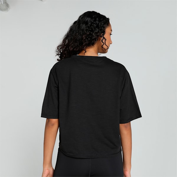 Women's Graphic Crop Move Training T-shirt, PUMA Black, extralarge-IND