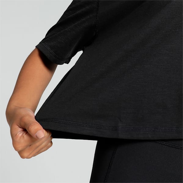 Women's Graphic Crop Move Training T-shirt, PUMA Black, extralarge-IND