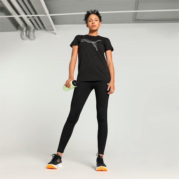 Psychedelic Women's Training T-shirt, PUMA Black-Q3 Graphic, extralarge-IND