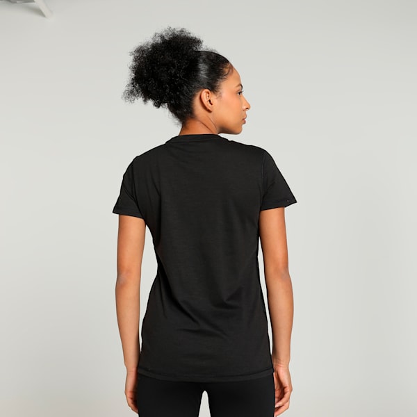 Psychedelic Women's Training T-shirt, PUMA Black-Q3 Graphic, extralarge-IND