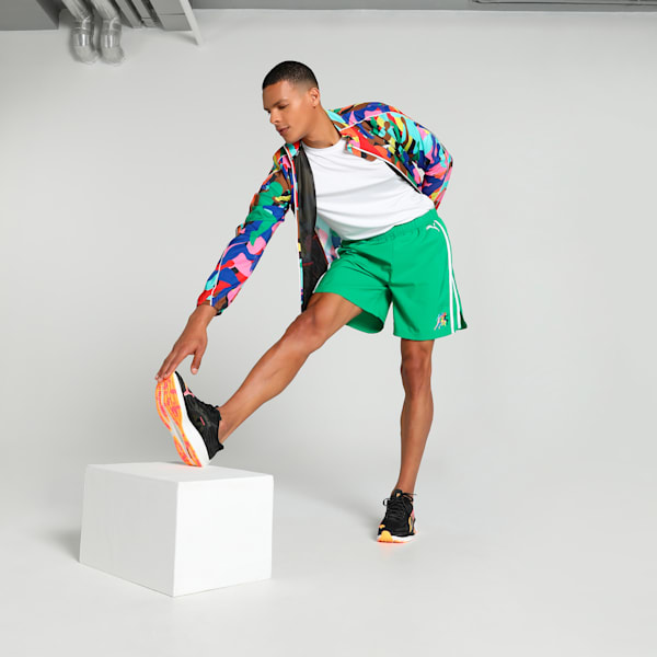 Shorts de running PRIDE Velocity 17cm para hombre, Meadow, extralarge