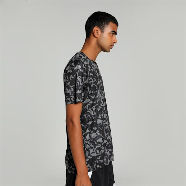 Train Fav Men's Printed Training T-shirt, PUMA Black-Q1 print, extralarge-IND