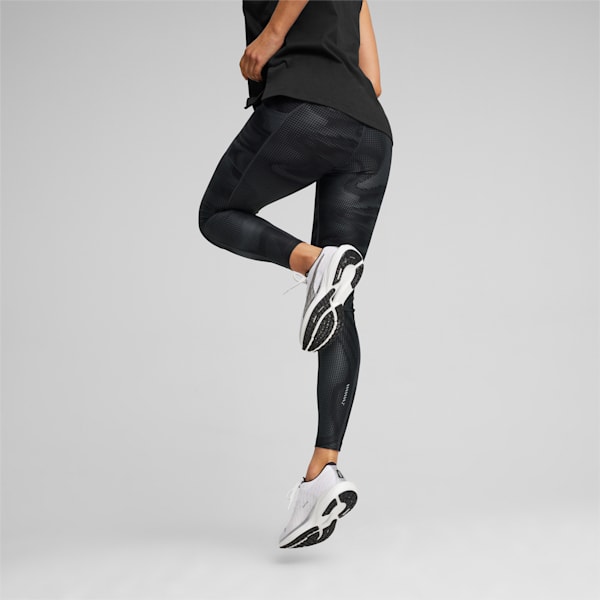 RUN FAV VELOCITY Women's Running Tights, PUMA Black-print, extralarge-IND