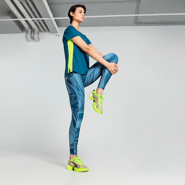 RUN FAV VELOCITY Women's Running Tights, Ocean Tropic-print, extralarge-IND