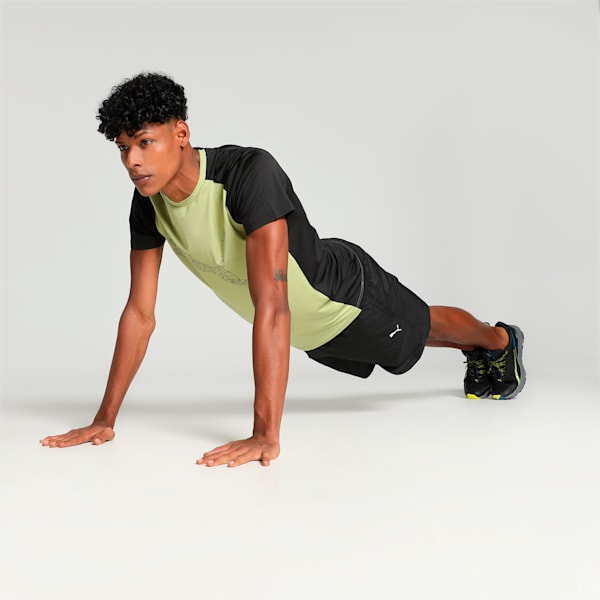 PUMA x one8 Men's Active Training Slim Fit T-shirt, Kiwi Green-PUMA Black, extralarge-IND