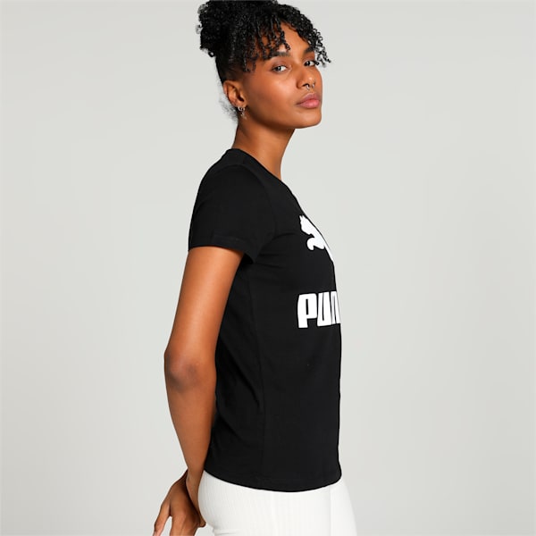 Classics Logo Women's T-shirt, PUMA Black, extralarge-IND