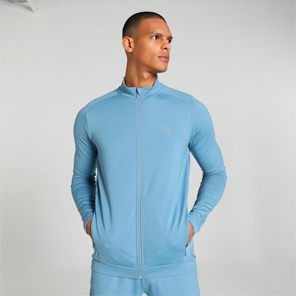 PUMA x one8 Men's Slim Fit Training Jacket, Zen Blue, extralarge-IND