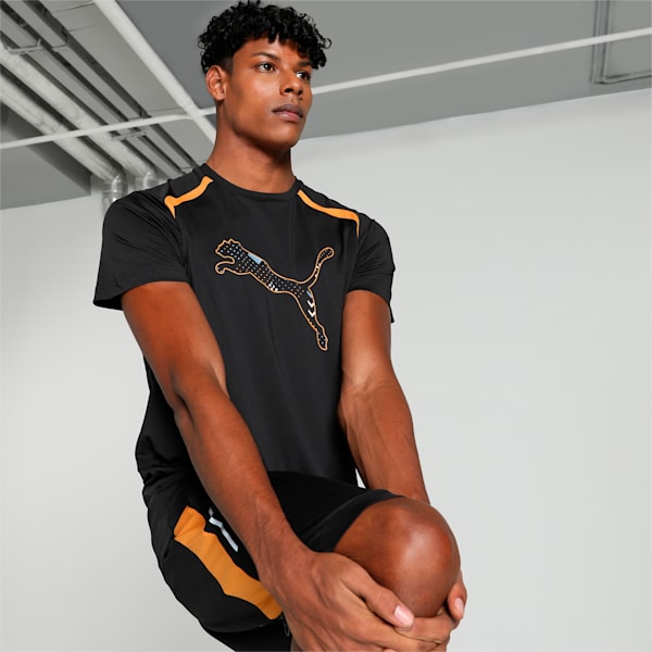 PUMA x one8 Men's Training Core Slim Fit T-shirt, PUMA Black-Ginger Tea, extralarge-IND